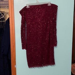 Burgundy Homecoming Dress